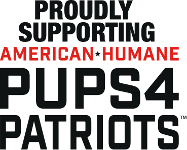 Proudly Supporting American Humane Pups4Patriots Logo