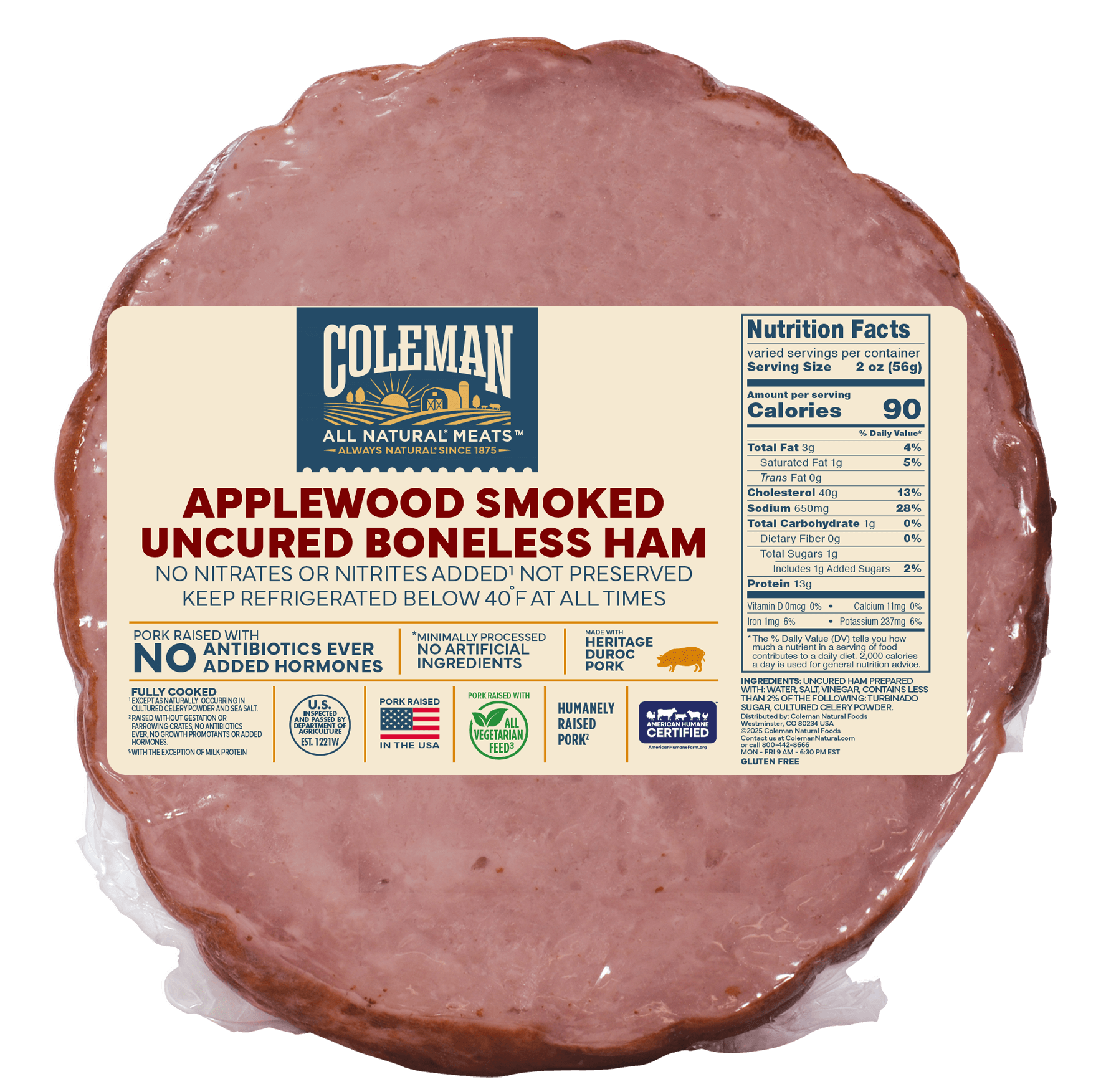 ham ham 様★専用　確認用ページ No Antibiotic, No Hormone Boneless Half Ham • Coleman Natural