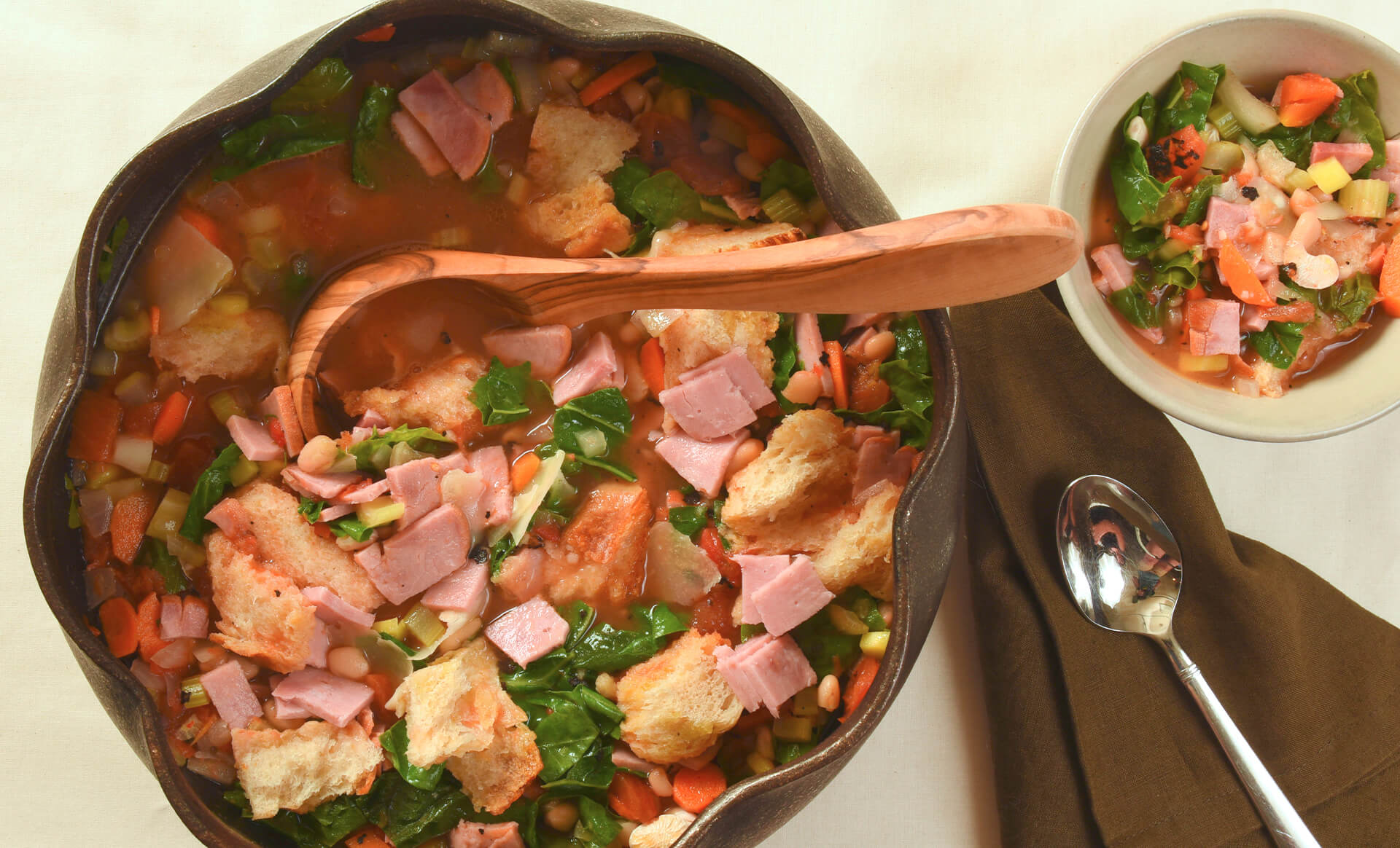 Ribollita Soup with Ham