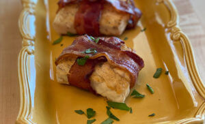 Bacon Wrapped Halibut