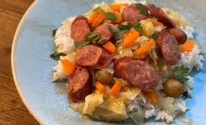slow cooker polish sausage and cabbage
