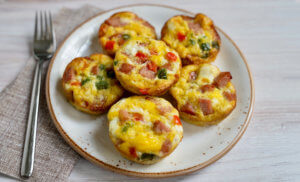 Hot maple egg muffins