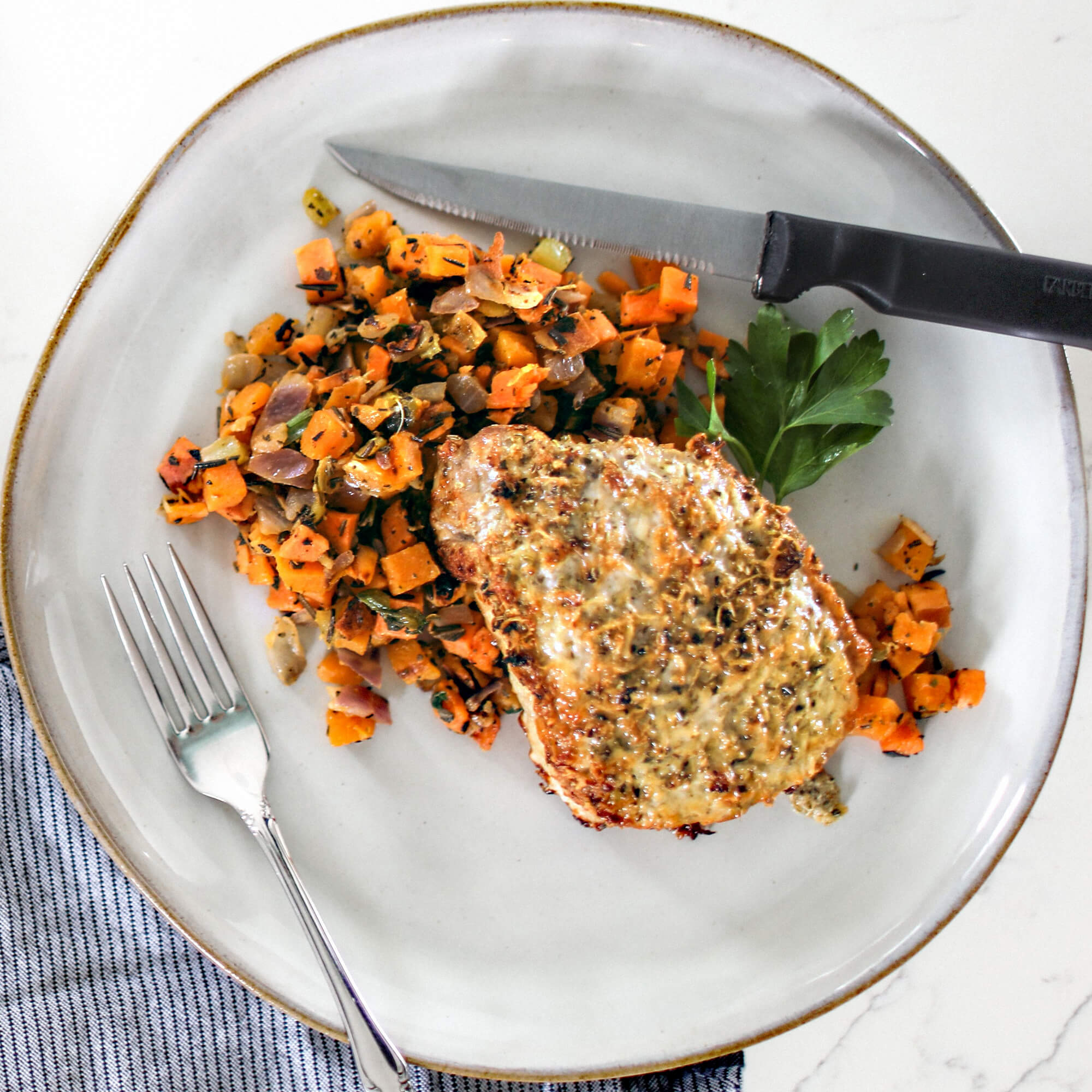 italian style pork chops