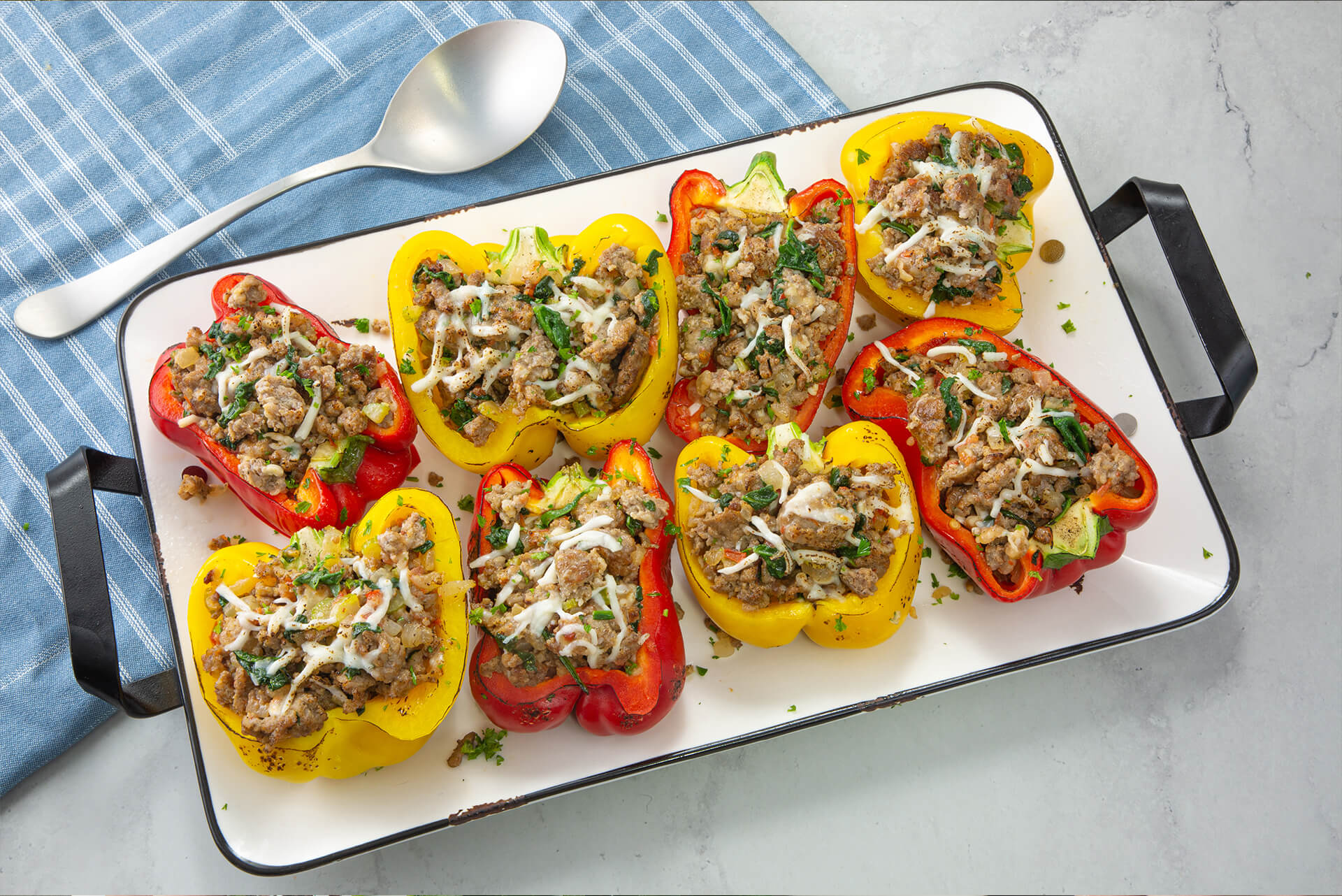 ground pork bell peppers