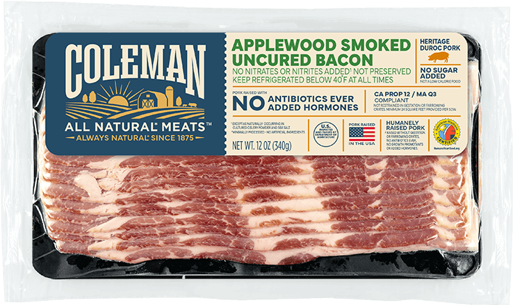 Coleman Products Applewood Smoked Uncured Bacon