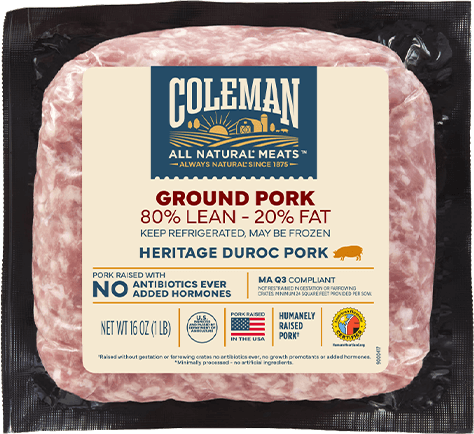 Coleman Products Ground Pork 80Lean 20Fat