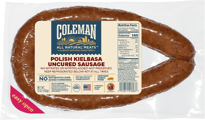 Coleman Products Polish Kielbasa Uncured Sausage