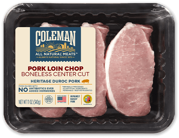 Coleman Products Pork Loin Chop Bonless Center Cut