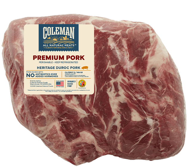 coleman pulled premium pork bone-in butt shoulder