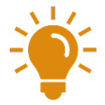 creative light bulb icon