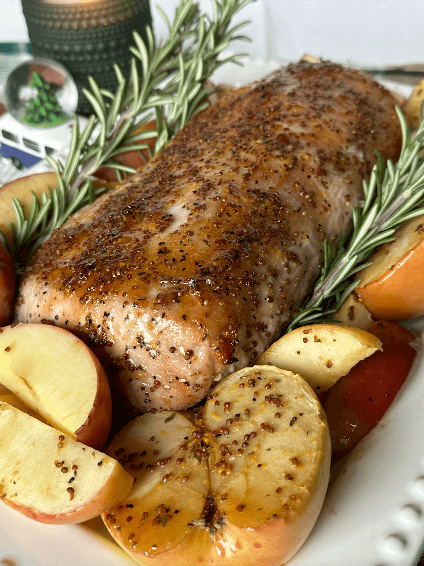 Apple Cider Balsamic Glazed Pork Loin Printer Friendly