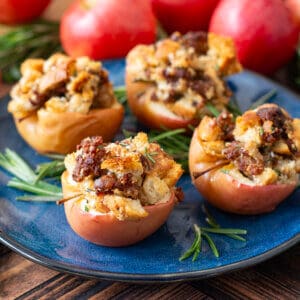 Sausage stuffed baked apples no product landscape DSC 5647 square 1200 |