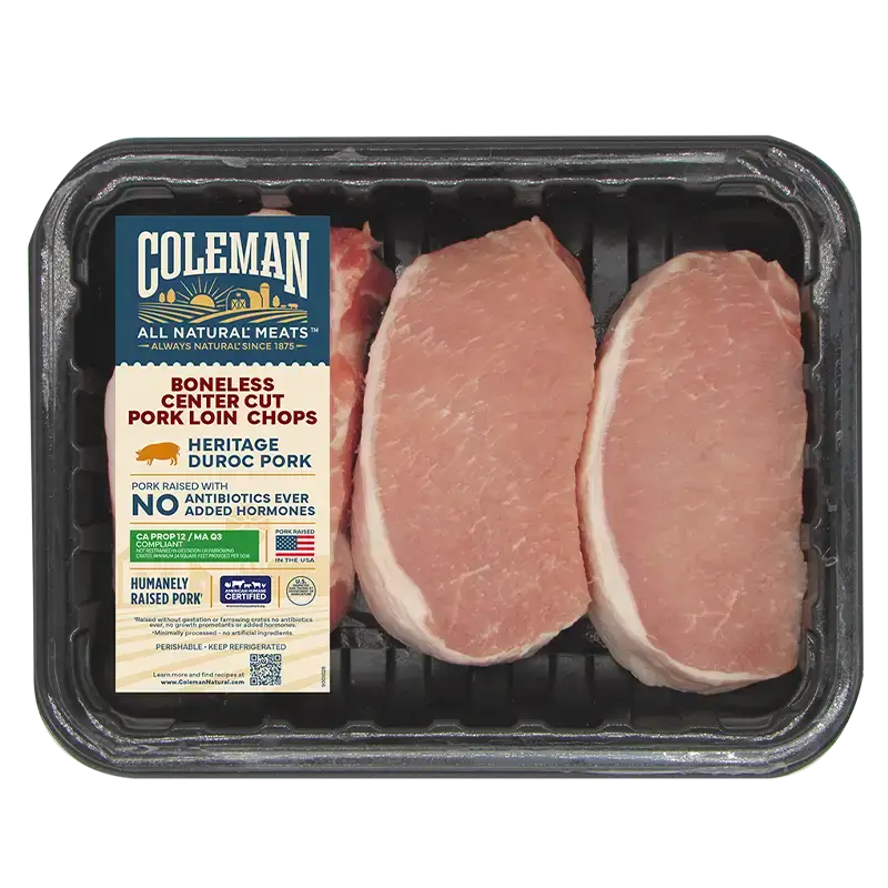 boneless center cut pork chops